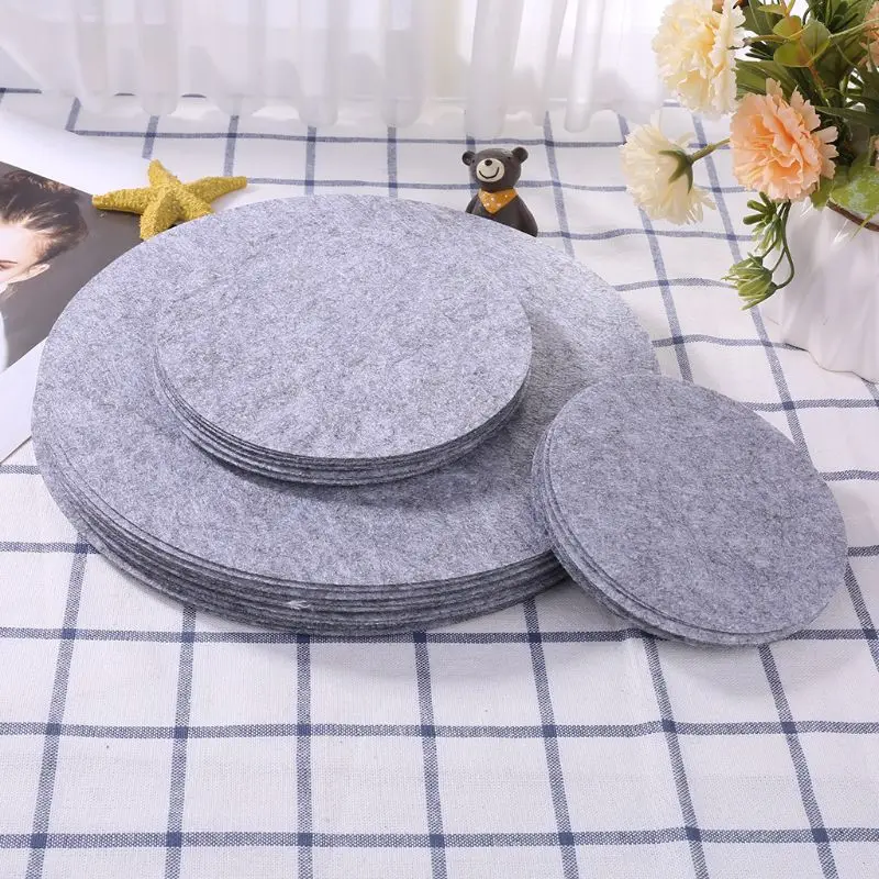 Set of 48 Soft Felt Plate Dividers 3 Sizes Pan Separator Pads Cookware Bakeware B03E