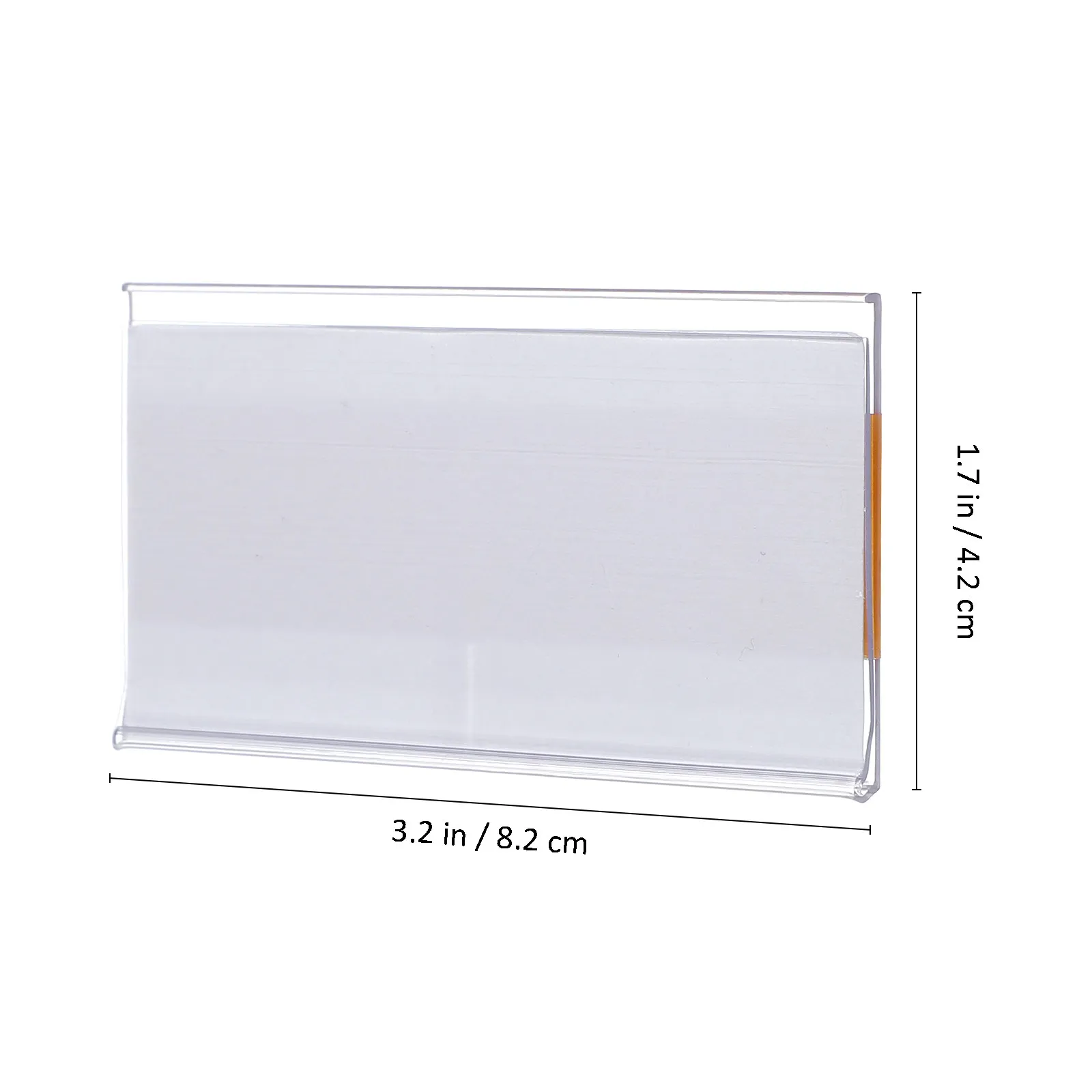 60 Pcs Shelves Labels for Wire Cabinet Removable Basket Tags Holders Pantry Shelf Shelving Clips