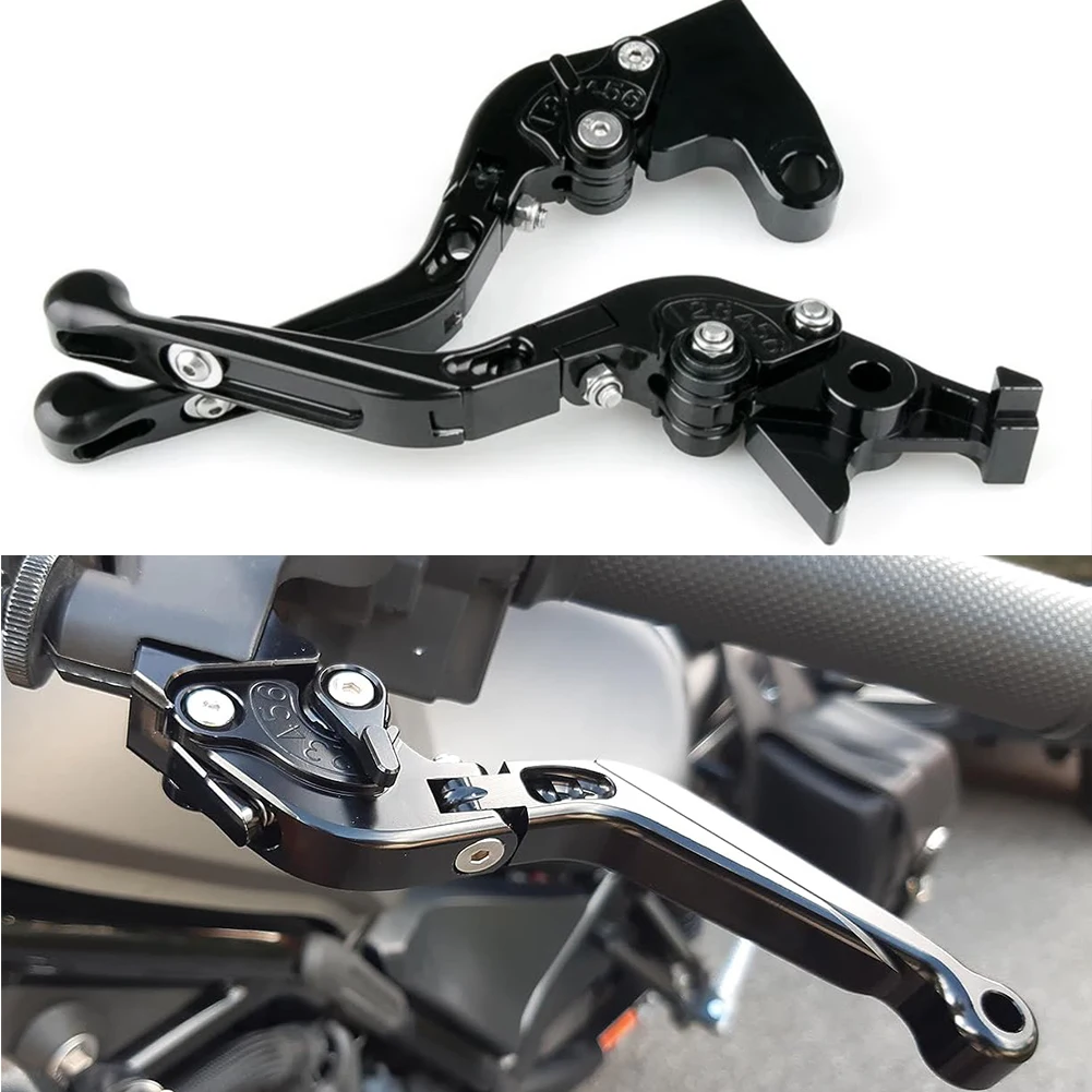 Palancas de Freno y Embrague Ajustables para Motocicleta Moto Guzzi Breva 750 V7 V9 Racer Classic Stone Special 2018-2020