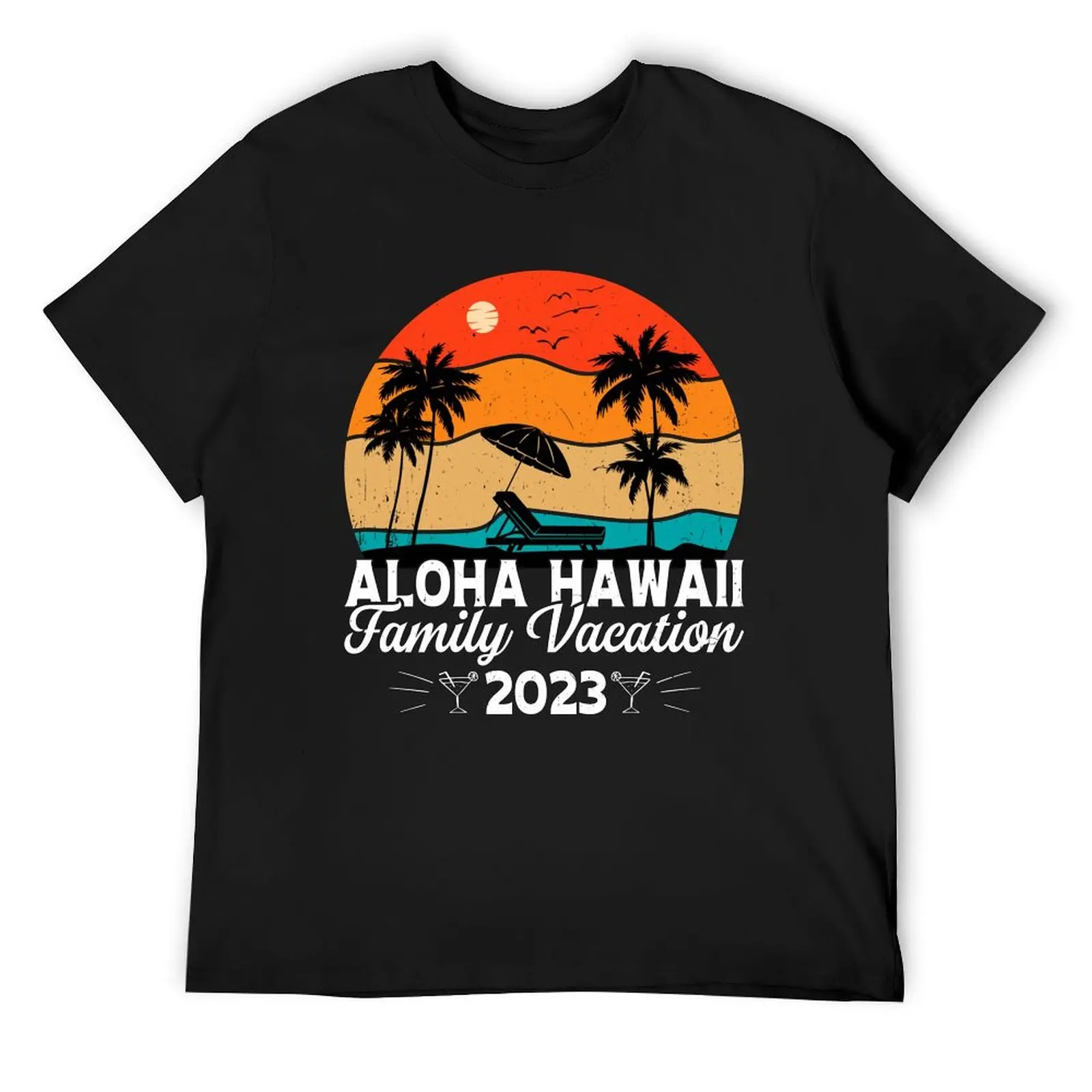 Aloha Hawaii Hawaiian Family Vacation 2023 T-Shirt affliction shirts customizeds funny shirt cotton sweat shirts, men