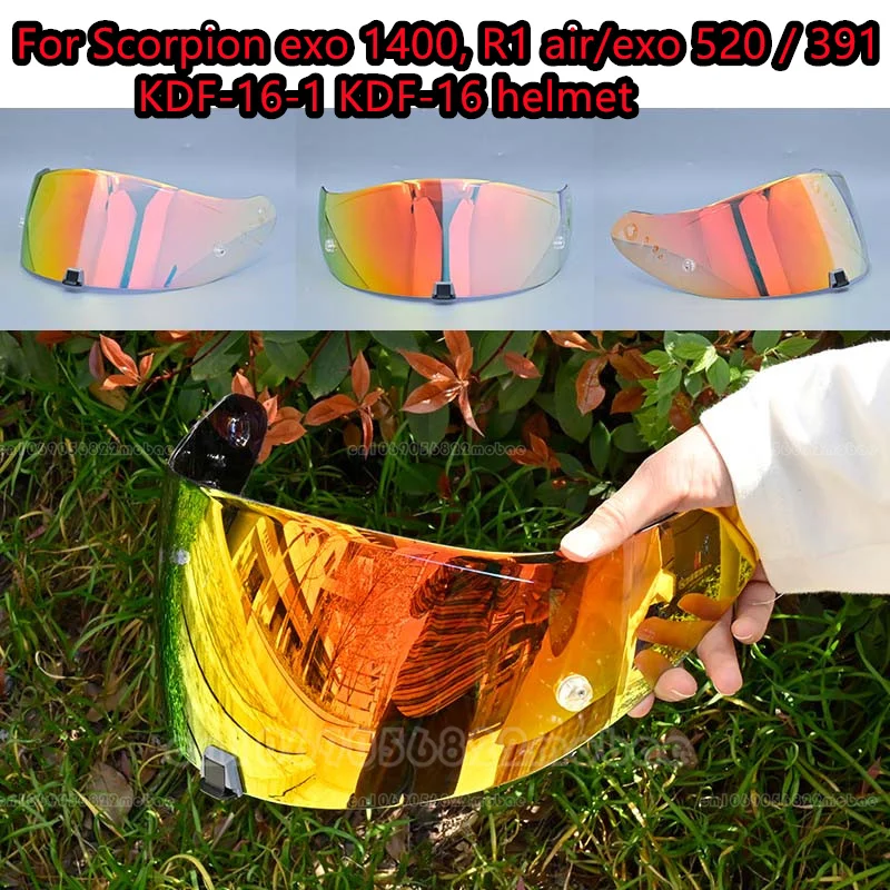 Photochromic visor For scorpion exo 1400, r1 air& exo 520 exo 391 visors KDF-16-1 helmet Lens Plating Uv Protection Goggles