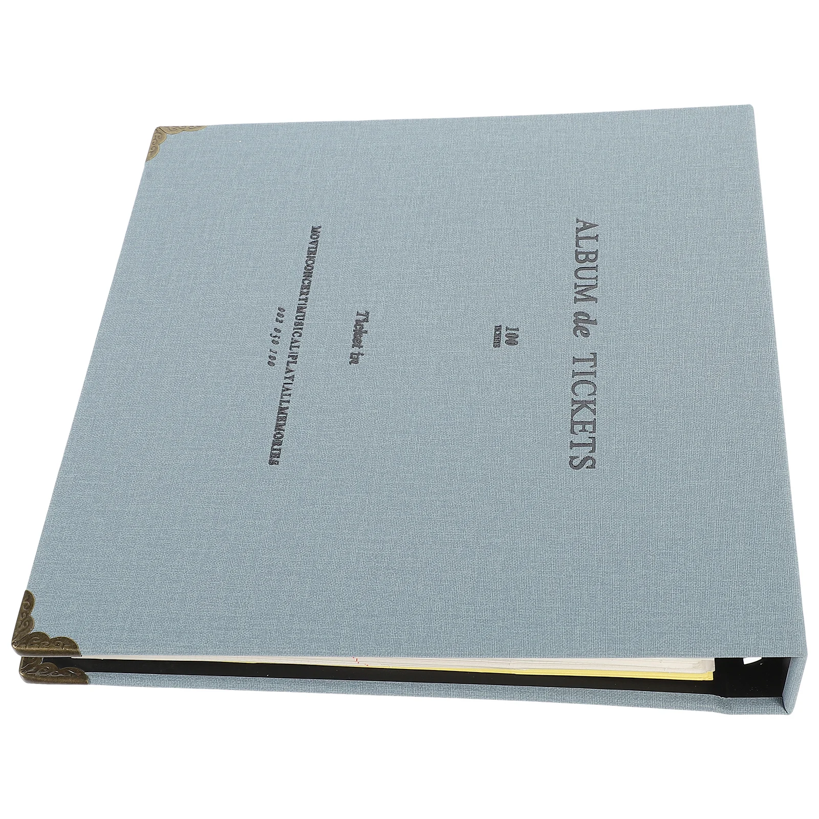 Tickets Storage Album Portable Loose-Leaf Collection Book For Concert Movie Travel Souvenirs Postcards Stamps Holder