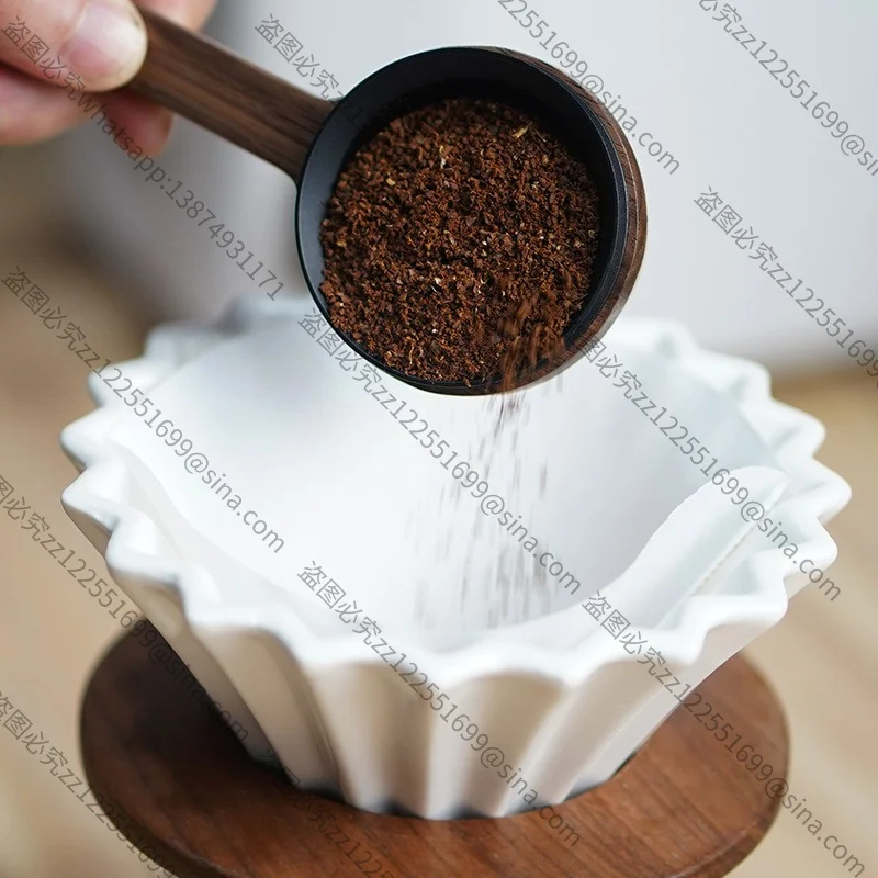 For Black Walnut Measuring Bean Spoon Short Handle Long Handle Coffee Powder BeanSpoon Original Professional Measuring Spoon12g