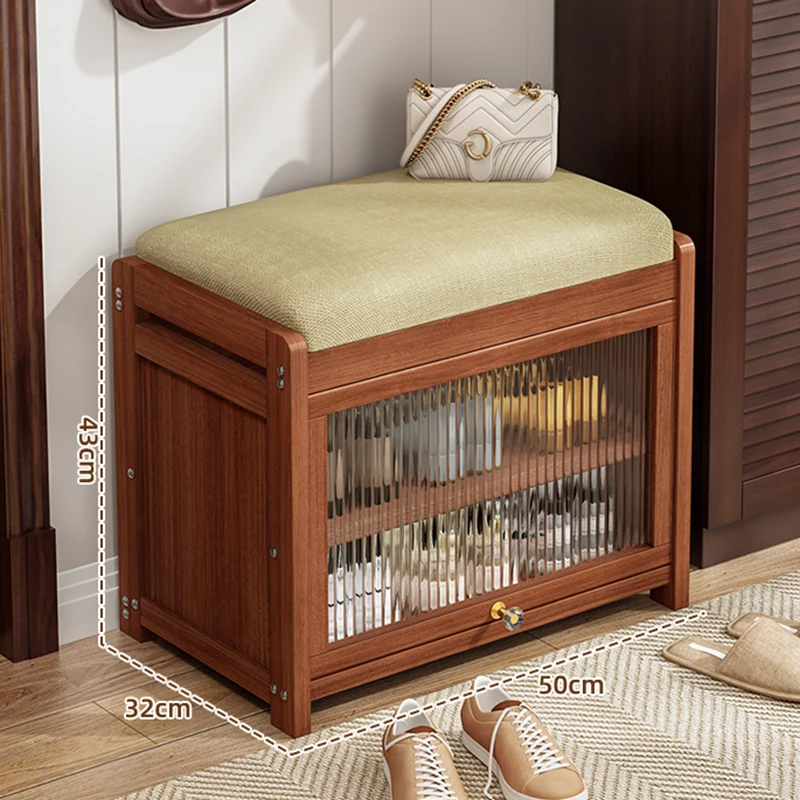 عرض شفاف رفوف خزانة الأحذية تظهر رف الأحذية الخشبي الشمال خزانة مرآة برج أدراج أثاث المنزل Zapatero #4