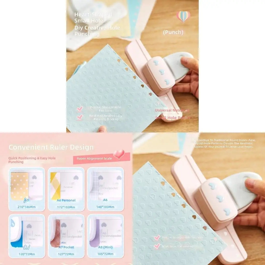 f42d-ルーズリーフ-サークル-パンチ-ペーパー-パンチャー-ノートブック-スクラップブック用-5-枚容量
