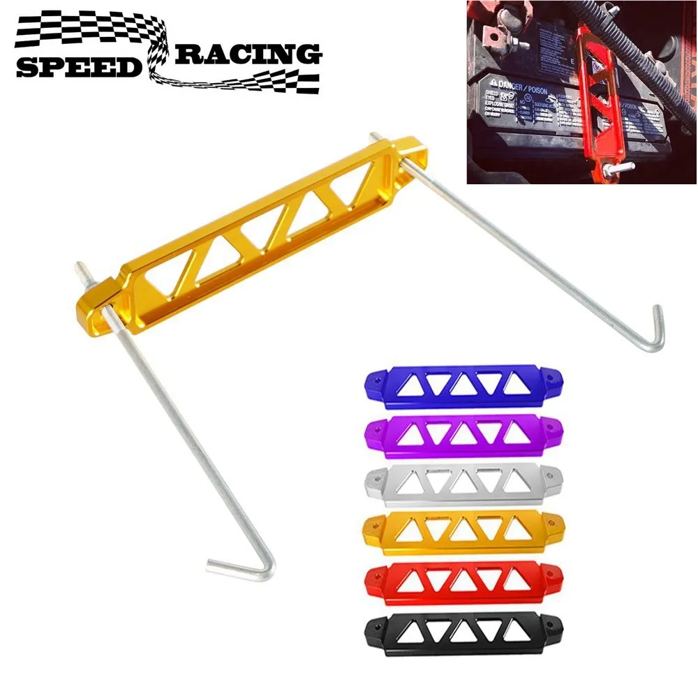Universal Aluminium Auto Batterie Binden Halter Halterung Klammer Bar für Honda Civic EK ZB Auto Racing Zubehör BT-1006