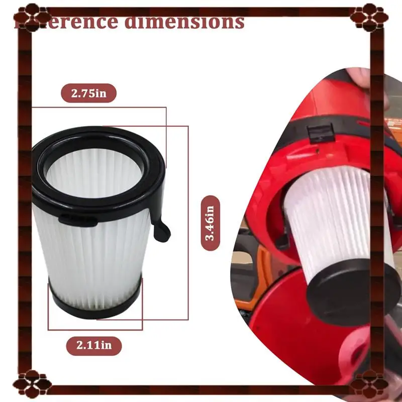 استبدال التسليم لمدة 24 ساعة 49-90-1950 ملحقات قطع غيار فلتر HEPA مناسبة للمكنسة الكهربائية الجافة اللاسلكية 0850-20 (2