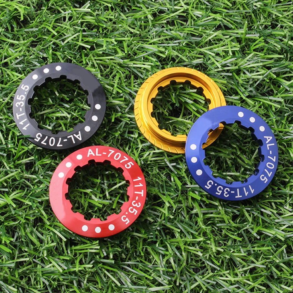 

Bicycle Flywheel Cover Ring Lock Locking for Mountain Bike Screw Nut Fixed Aluminum Alloy