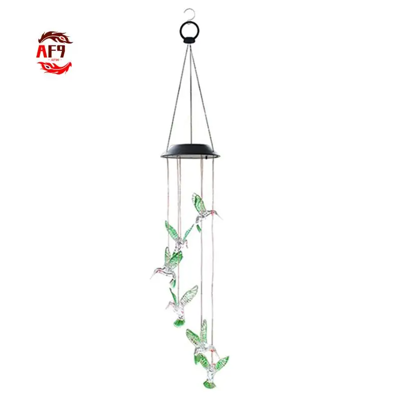 

AF90-Hummingbird Outdoor Solar Lights, Solar Wind Chime Lights, Hanging Gifts For Mom And Grandma