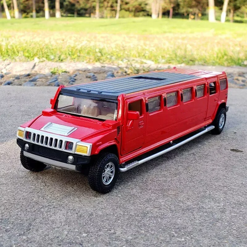 

1/32 расширенная версия HUMMER H2 модель автомобиля из сплава, литая под давлением металлическая модель автомобиля, имитация звука и света, коллекция, подарок для детей