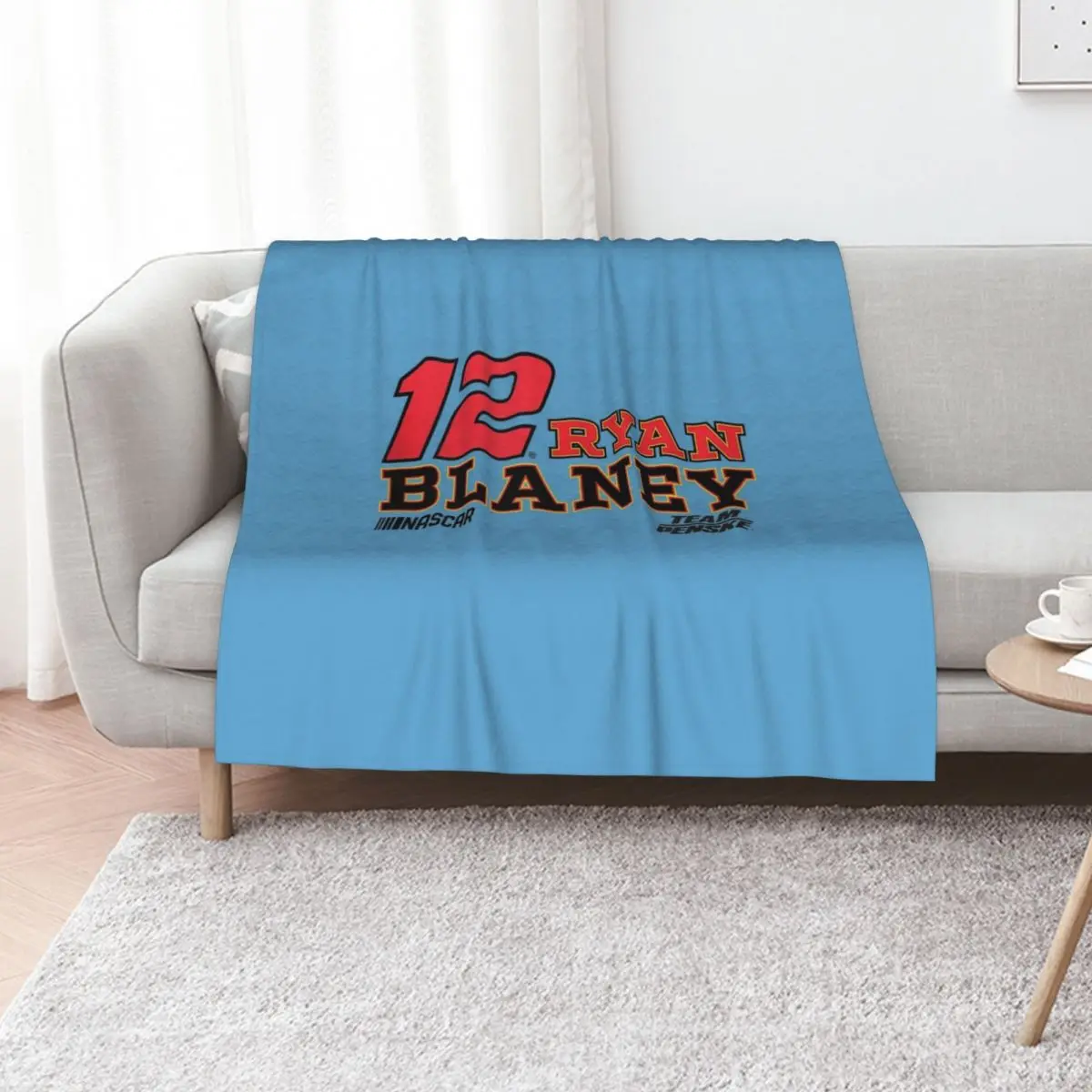 NASCAR - Ryan Blaney - Driver Throw Blanket Thin Bed Luxury Thicken Warm Soft Beds Hairy Blankets