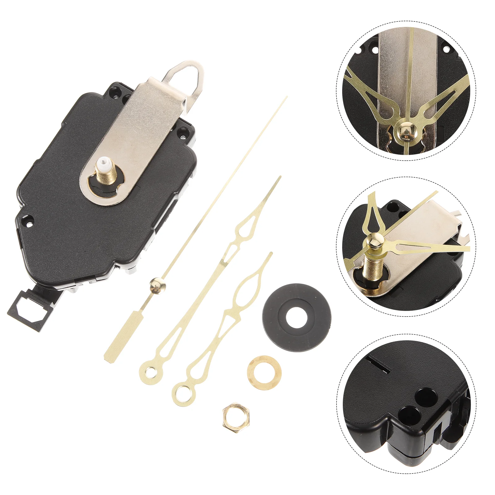 

Quartz Pendulum Clock Movement Repair Mute Motor Accessories Kit DIY Hands Iron