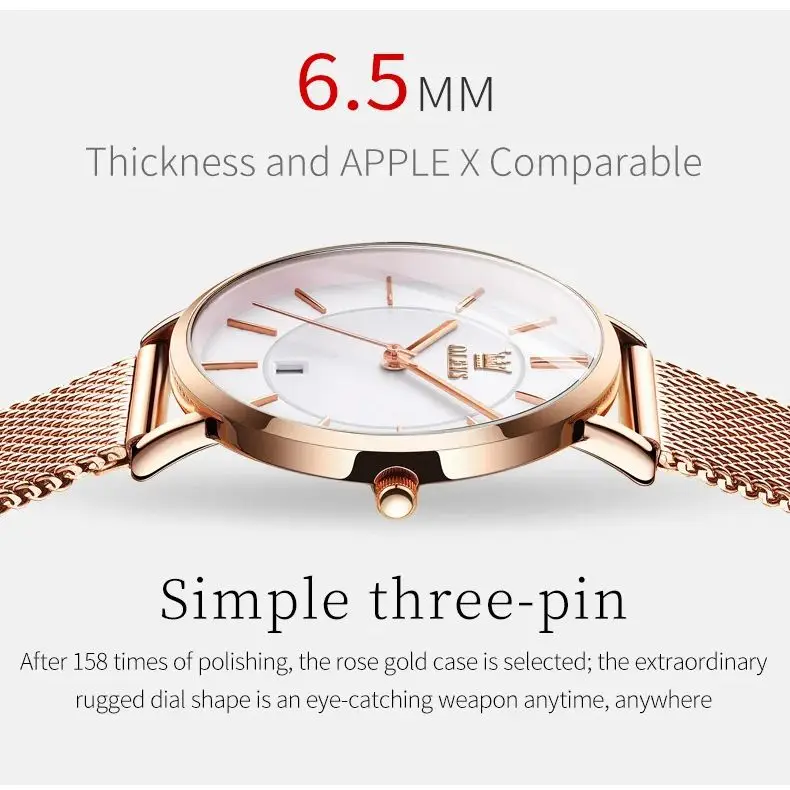 OLEVS 5869 Women Watch Fashion Business Ultra Thin 6.5mm Waterproof Watch Luxury Automatic Date Original Women Quartz Watch Gift