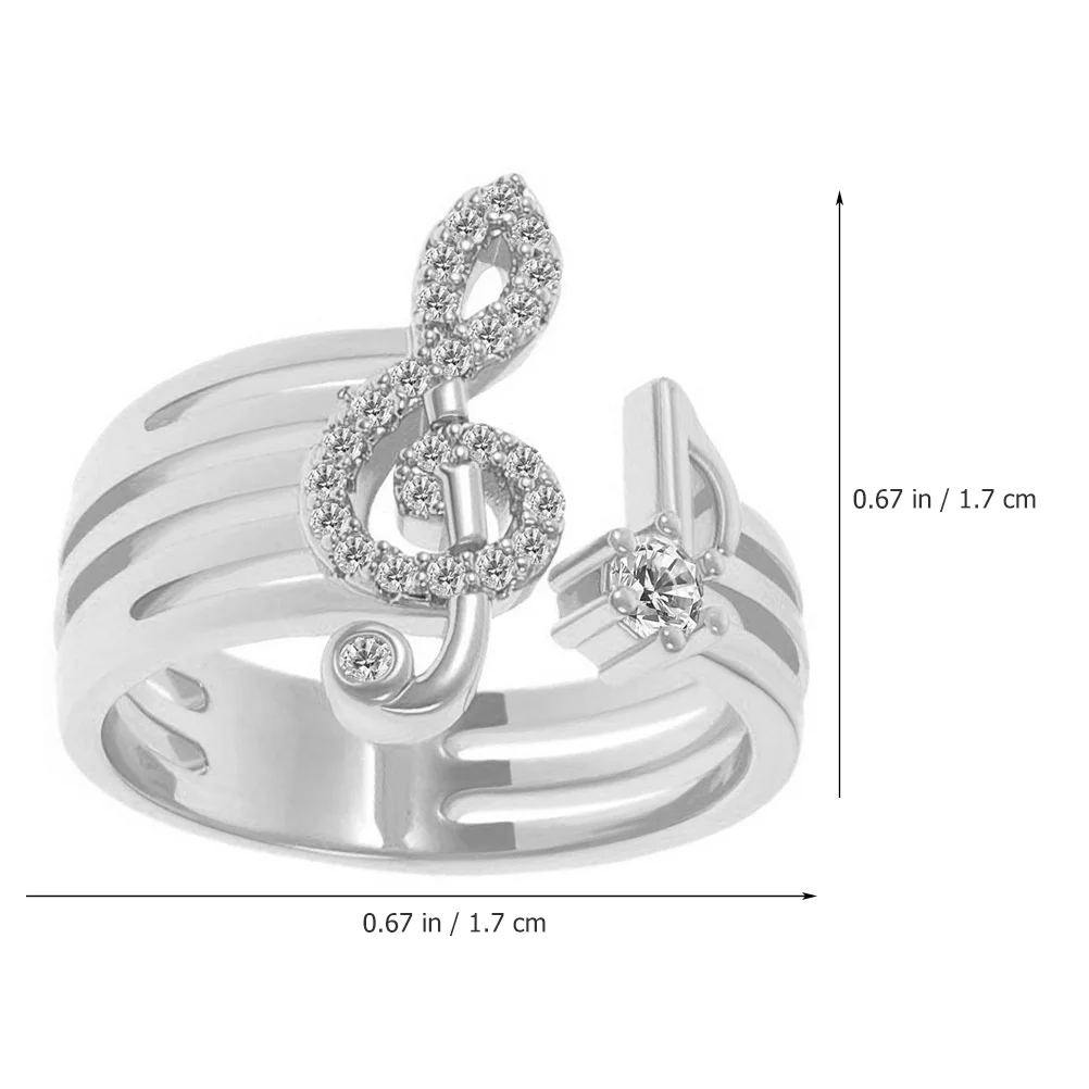 Musiknote, offen, dekorativ, Schmuck, Geschenke, verstellbare Ringe, Finger, Valentinstag