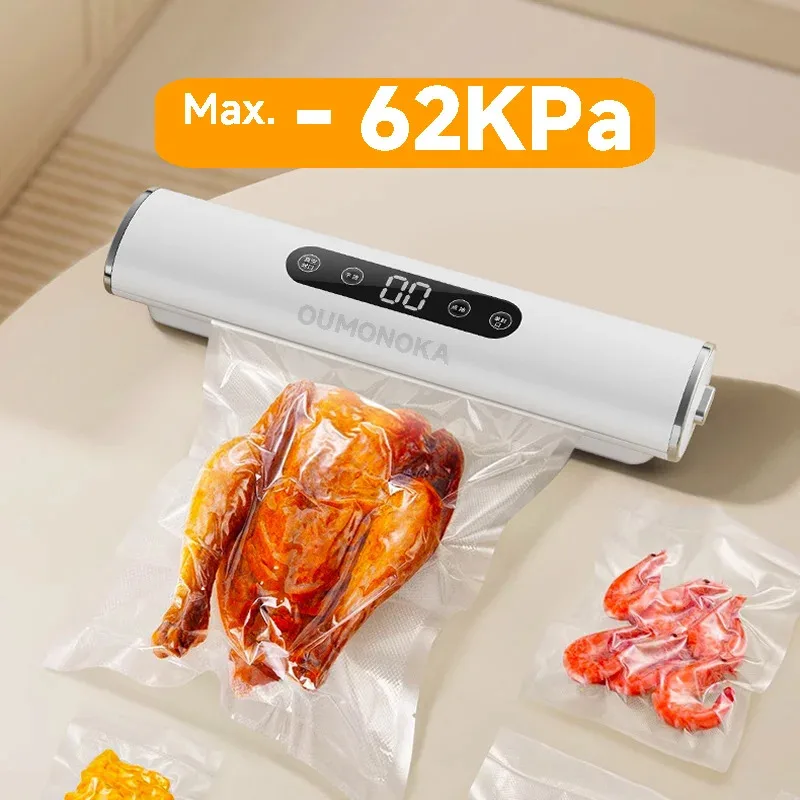 2026 Professional Vacuum Kitchen Sealing Machine Sealer for Food Vacuumor for Products  Cuisine Packaging Plastic Bag Sealant