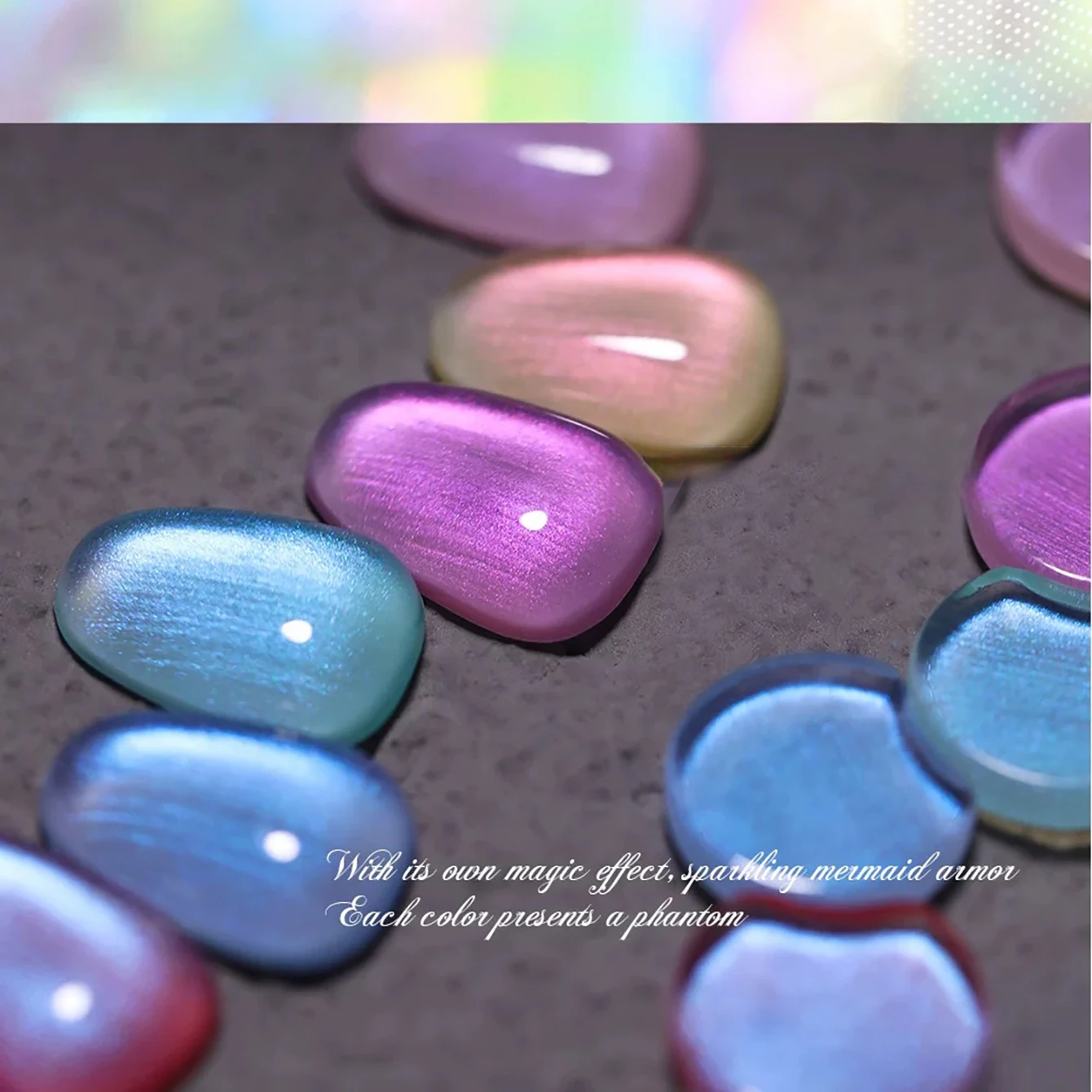 MIANEL 12ML 1-9 pièces ongles d'automne 9 couleurs coquille sirène perle douce soie fantaisie paillettes Gel vernis à ongles ongles bleu ongles d'été