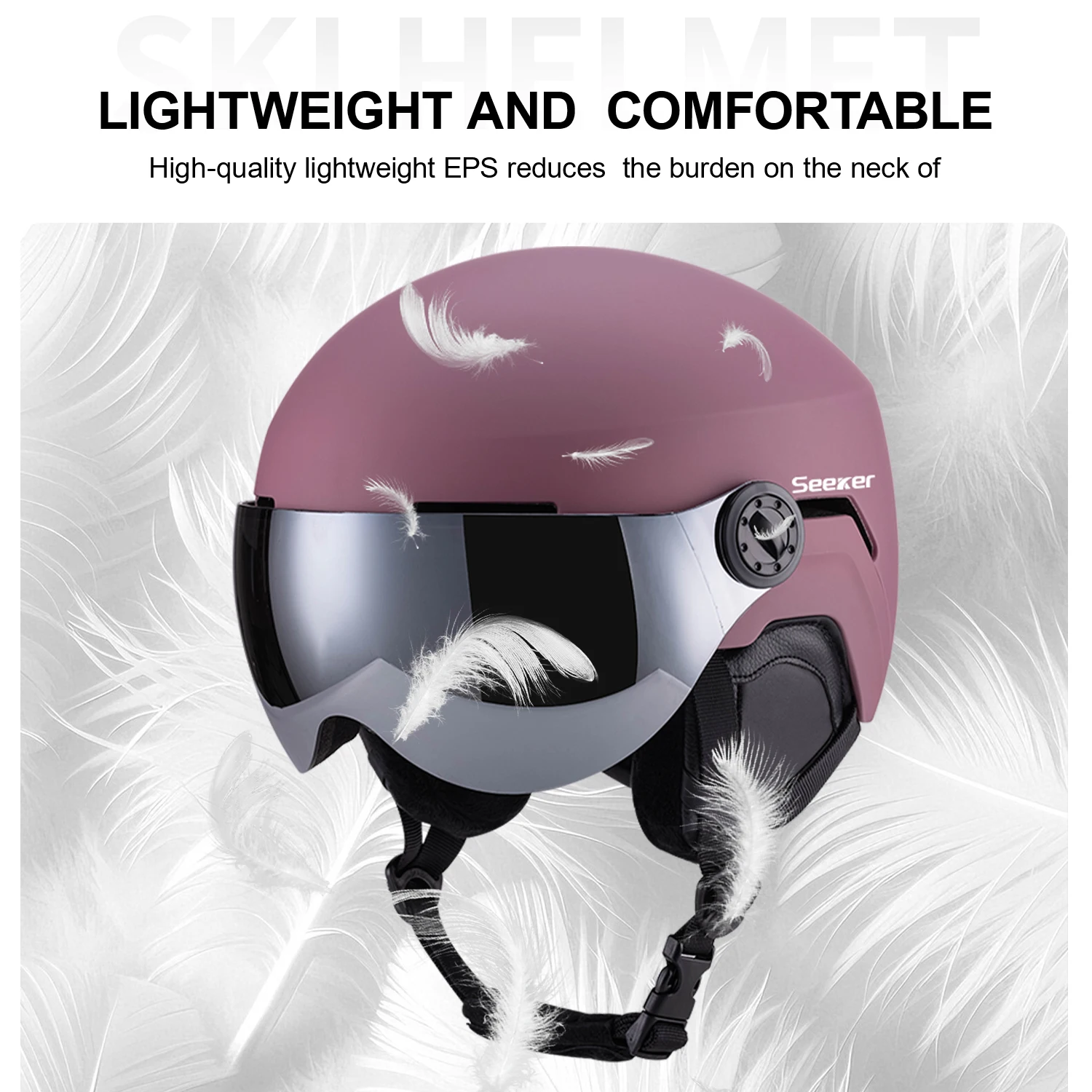 zoekers volwassen skihelm met bril enkel en dubbel board winddicht warm anti-botsing ski-beschermingsuitrusting veiligheidshelm