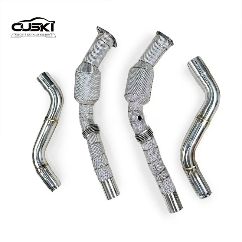 

Stainless Steel High-pressure Downpipe for Chrysler 300C 5.7 2007-2012 with Insulation protection Exhaust Catalytic Converter