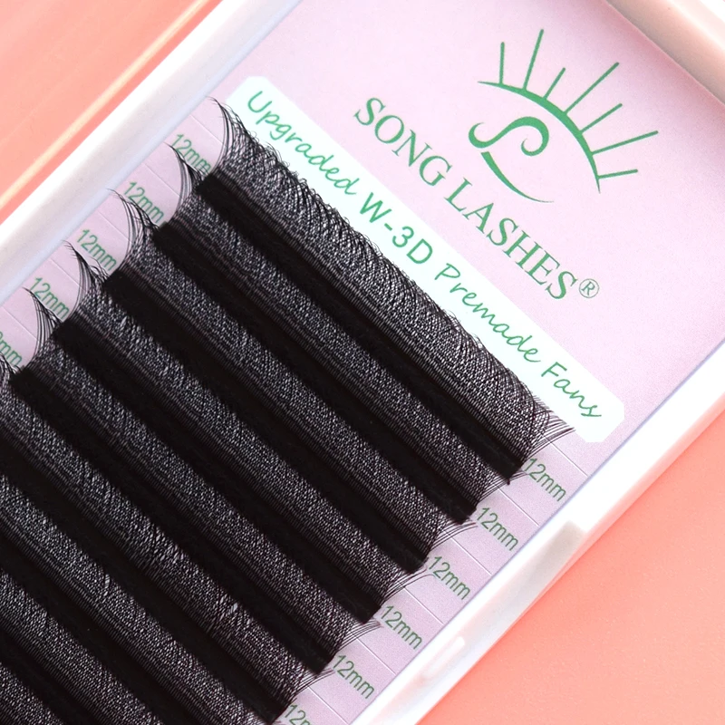 SONG LASHES W Shape Eyelash Extensions 3D Premade Volume Fans W Style Lashes Comfortable New Volume False Eyelash Natural