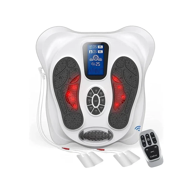 

Foot Circulation Plus EMS TENS Electric Foot Stimulator Nerve Muscle Massager for Improved Foot and Leg Circulation