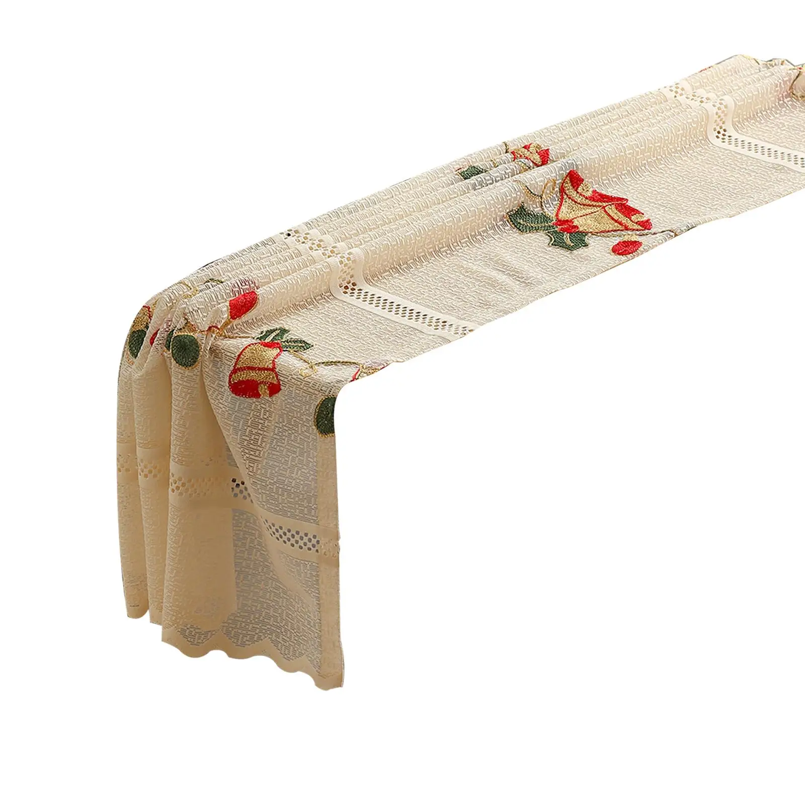 Christmas Tablecloth Rectangle Table Cover Embroidery Table Cloth Table Protector for Dining Table Farmhouse Picnic Wedding