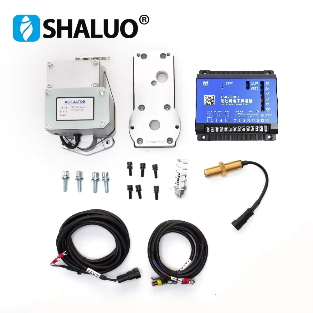 Genuine YUNSIDA FSK2020D Diesel Engine Speed Controller Generator Governor Actuator Set Fuel Pump Electronic Speed Control Board