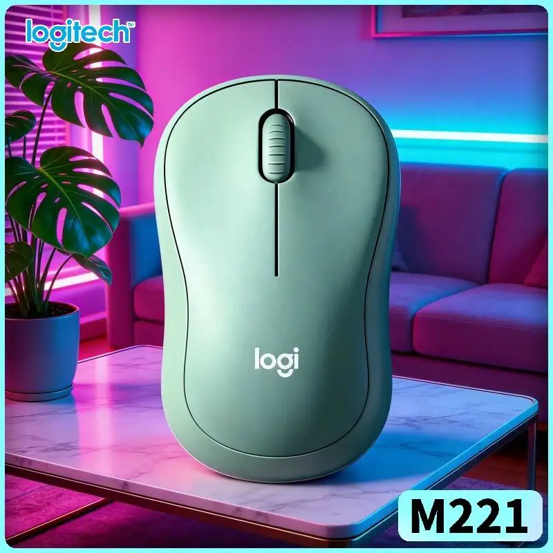 

Logitech M221 Wireless Mouse - SilentTouch Buttons, Lightweight Build, 18-Month Battery, Ideal for Desktop Laptop Office Pros