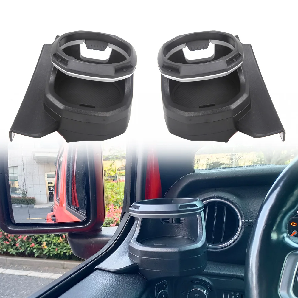مناسبة لـ 2018-2024 JL Wrangler/JT Gladiator حامل أكواب نافذة السيارة المعدل