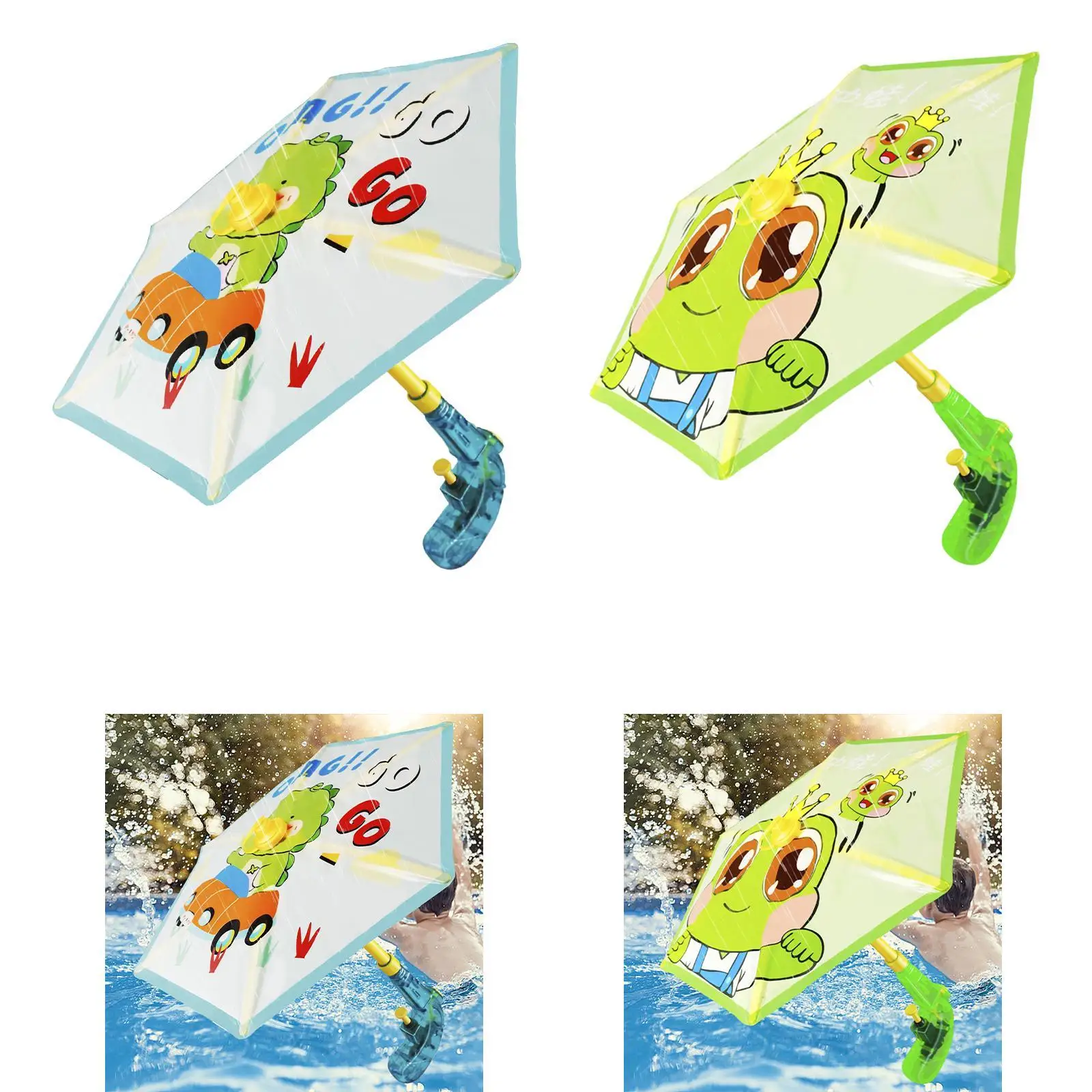 ร่มสเปรย์น้ําของเล่นน้ําต่อสู้เกม Interactive ความแปลกใหม่แบบพกพาฤดูร้อนของเล่นสําหรับสระว่ายน้ําชายหาดปาร์ตี้กลางแจ้งหญิง