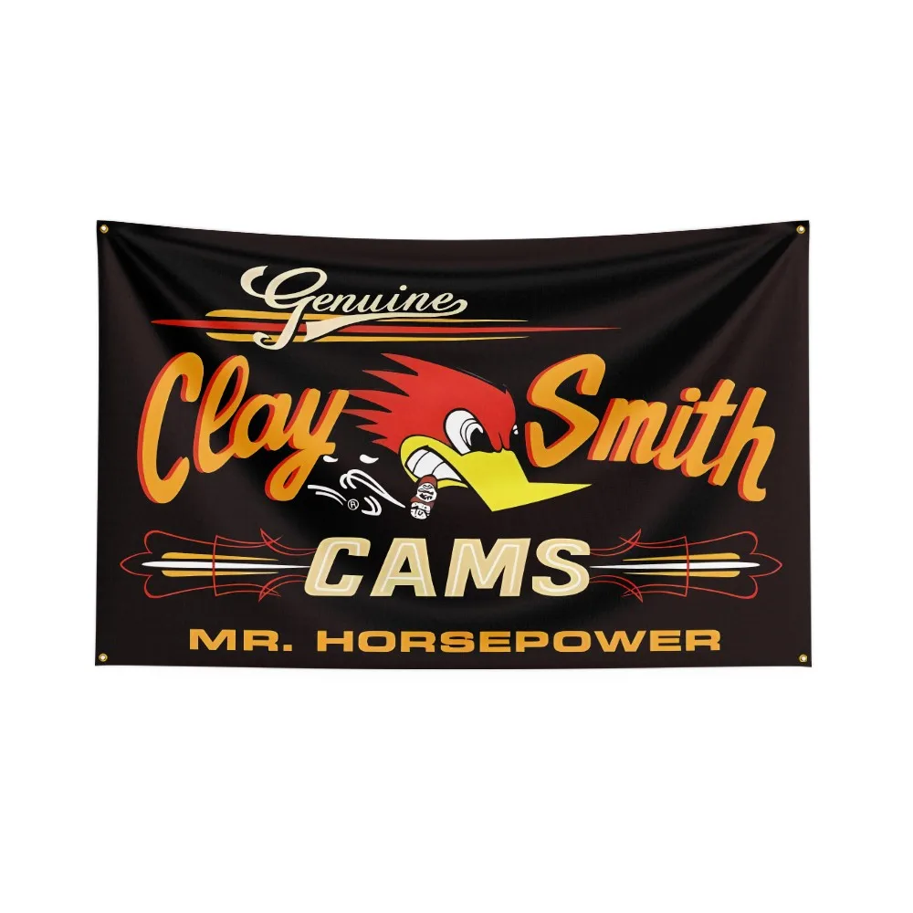 Mr.Horsepower Clay Smith Cams Flag Polyester Digital Printing Horsepower With Attitoue Banner