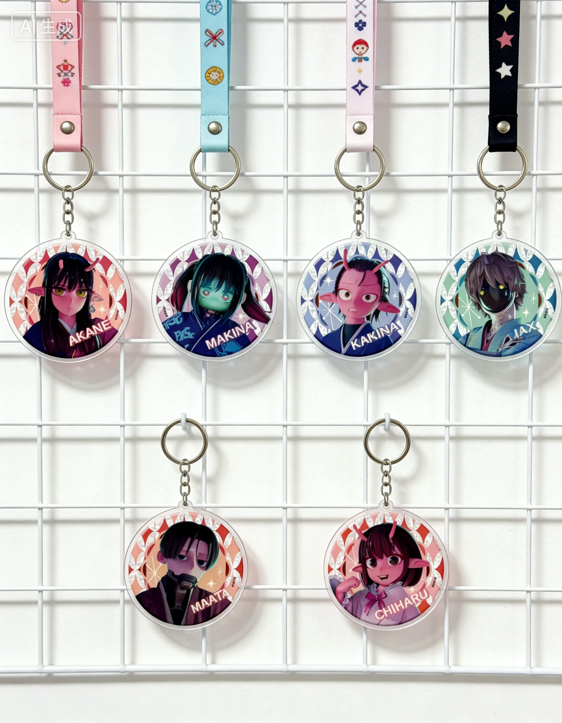 Milky Subway Jan Akane Kanata Makina Circle - Llaveros colgantes de acrílico, decoraciones para bolsos, accesorios, colección de artículos, regalos para fans