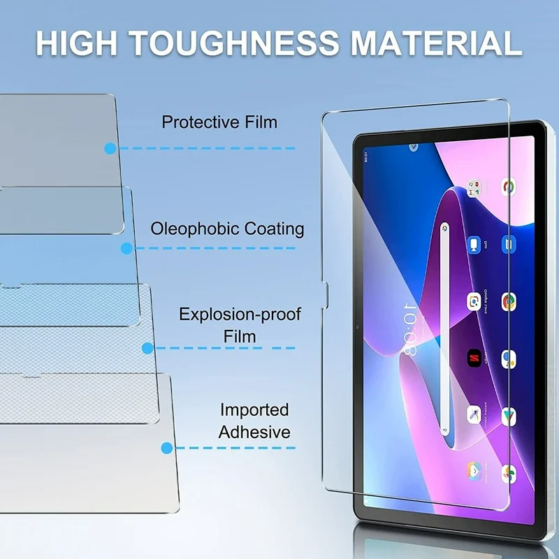 Pellicola in vetro temperato per Lenovo Tab M10 custodia protettiva per schermo di terza generazione per Lenovo Tab M10 10.1 pollici TB-328XU