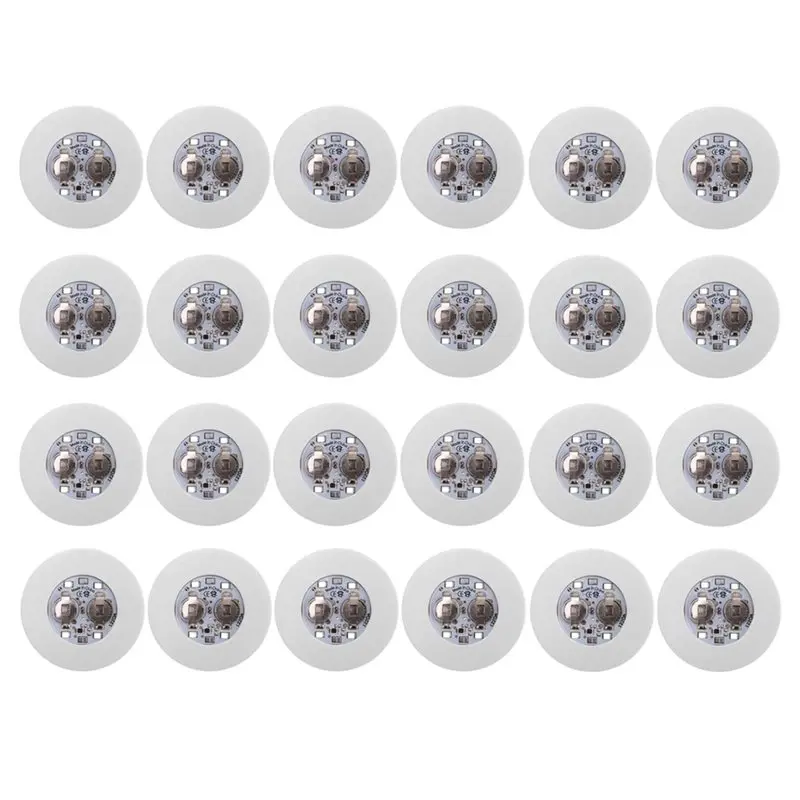 【CYBER MONDAY】For Flash Light Up Cup Compatible 24PCS LED Coaster Light Up Coaster LED Bottle Light LED Sticker Disc Light
