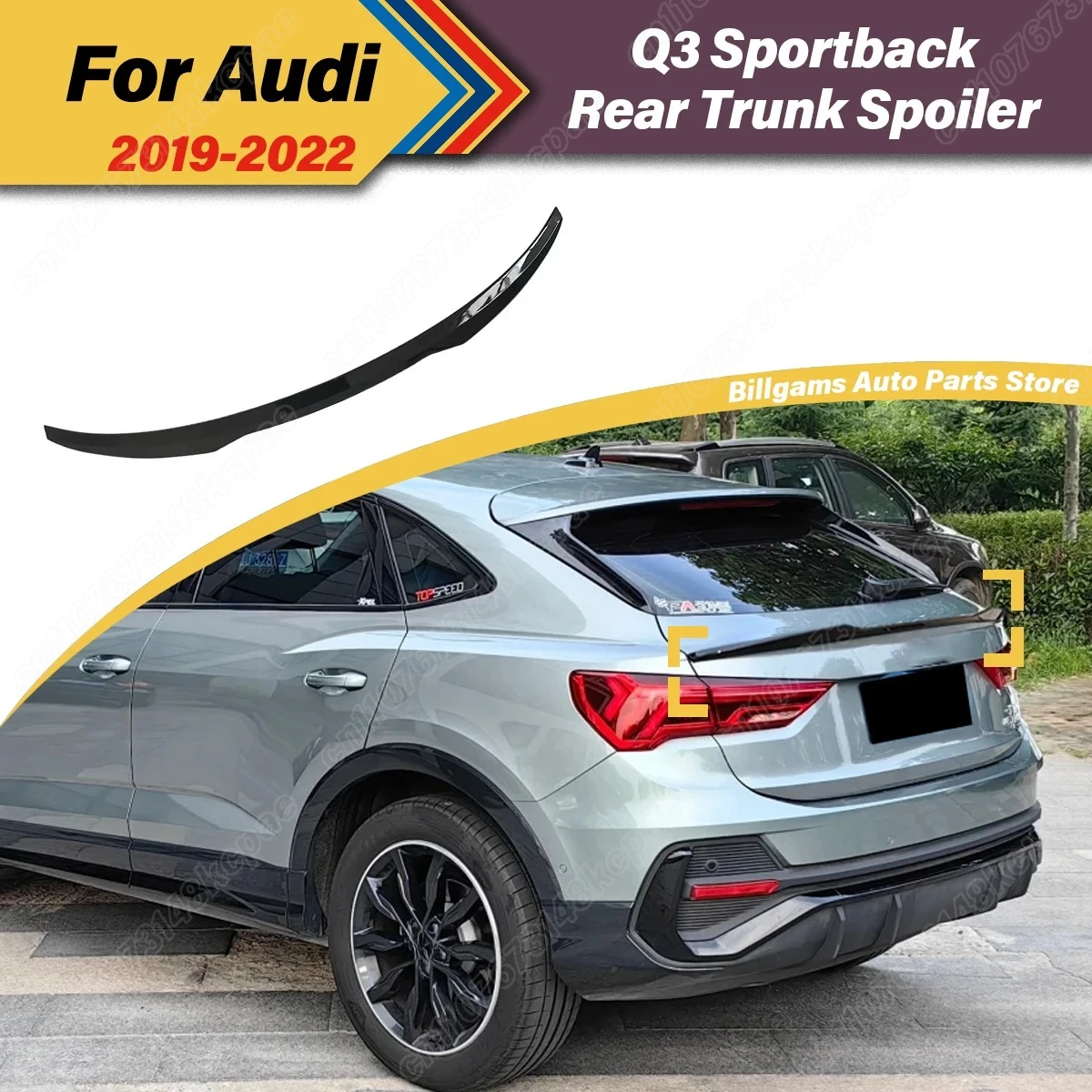 

For Audi Q3 Sportback 2019 2020 2021 2022 Automobile Rear Tailgate Top Wing Rear Spoiler Board Decorative Escort Accessories Kit