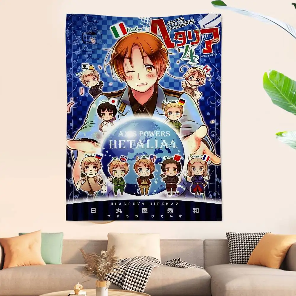 Anime Cartoon Hetalia Axis Powers Hippie Wall Hanging Tapestries Bohemian Wall Tapestries Mandala INS Home Decor