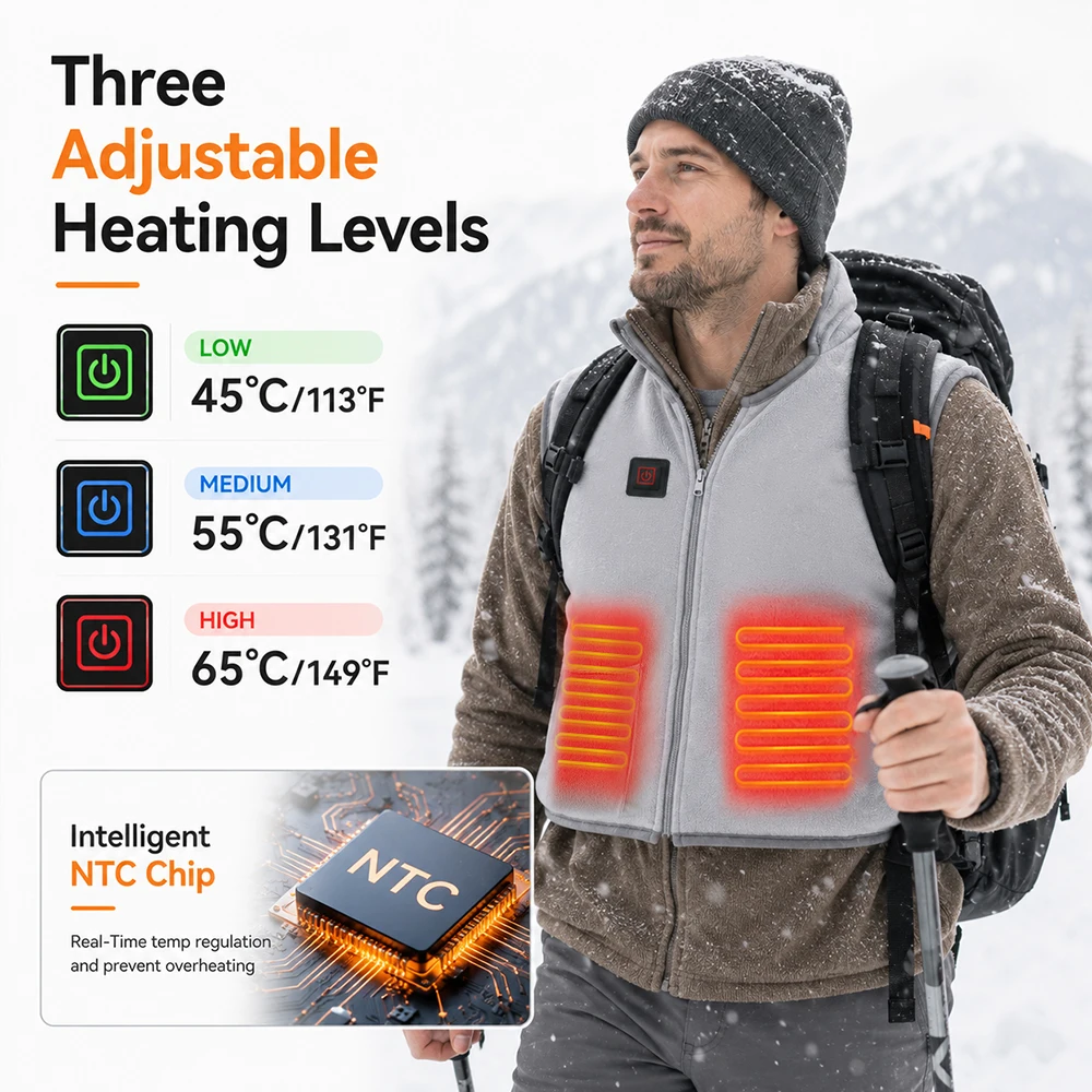 Electric Heating Neck Shoulder Back Massager USB Heated Vest 3 Levels Hot Compress Cervical Shawl Thermal Massager Jacket