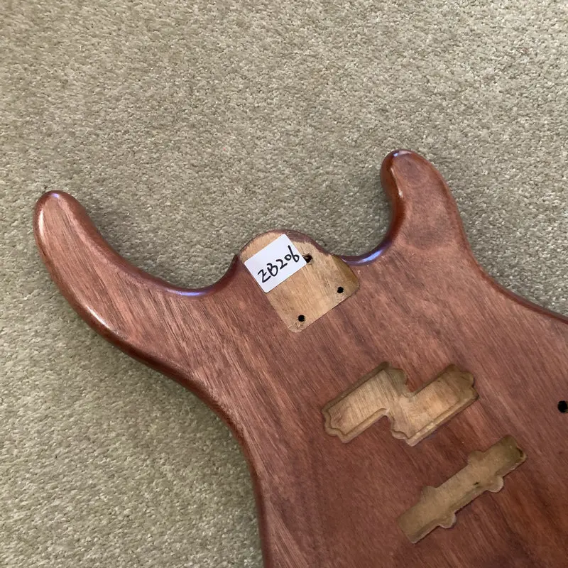 EB206 Solid Okoume Wood  4 Strings Electric BASS Body PJB Pickups DIY  for Replace Black DIY Bass Parts