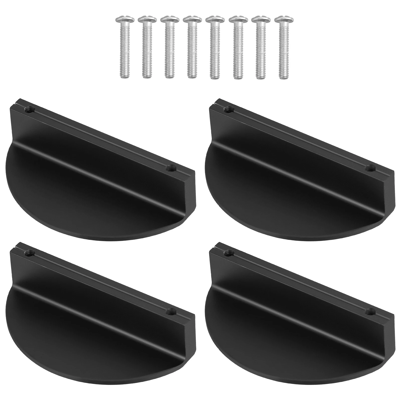 

4pcs Half Circle Cabinet Knobs Semicircle Drawer Pulls Durable Vintage Handles for Wardrobe Furniture Hardware