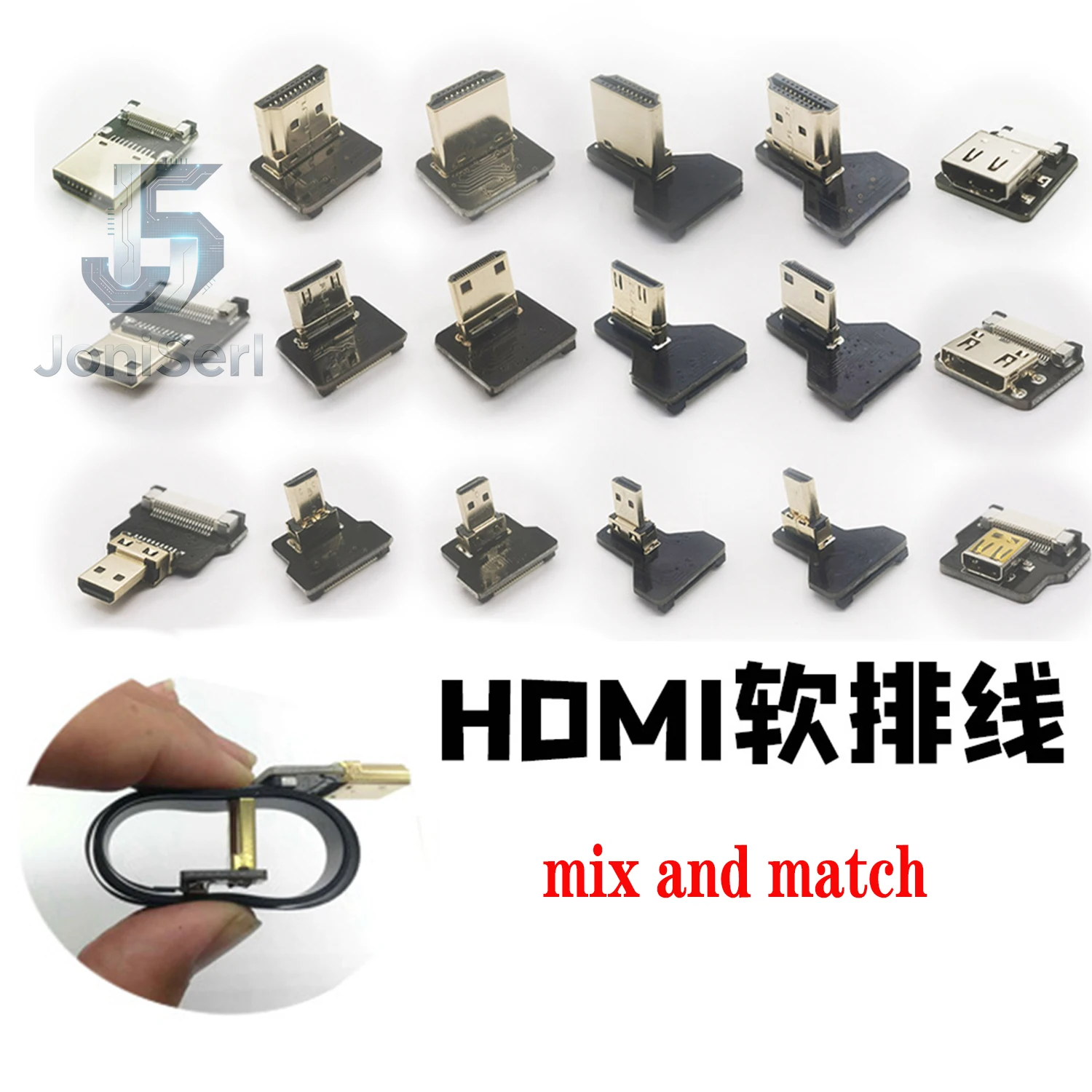 Кабель-hdmi-type-a-male-male-10-100-см-для-fpv-плоский-микро-hdmi-совместимый-для-мультикоптеров-и-аэрофотосъемки