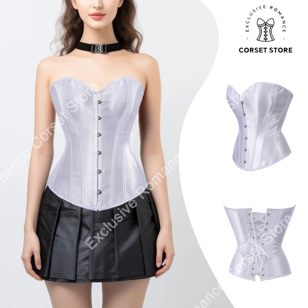 

Sexy Corsets Bustiers for Women Plus Size Overbust Corset Top Victorian Costume Lace-up Bustier Plastic Boned Gothic Korset