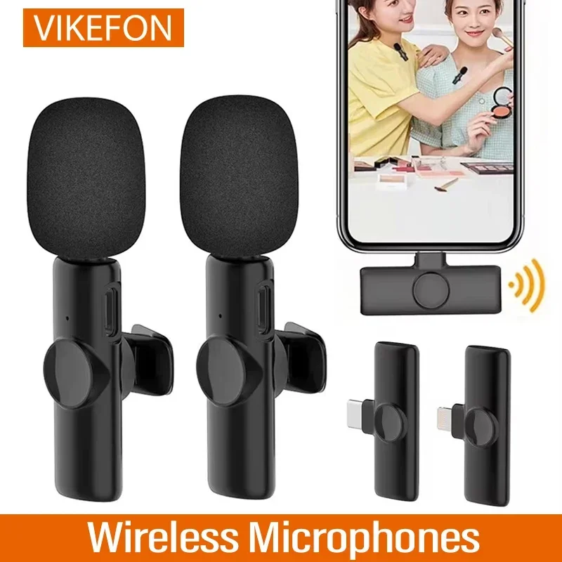 K11 Professional Wireless Lavalier Microphone For iPhone iPad Android Live Broadcast Gaming Recording Interview Mini Mic