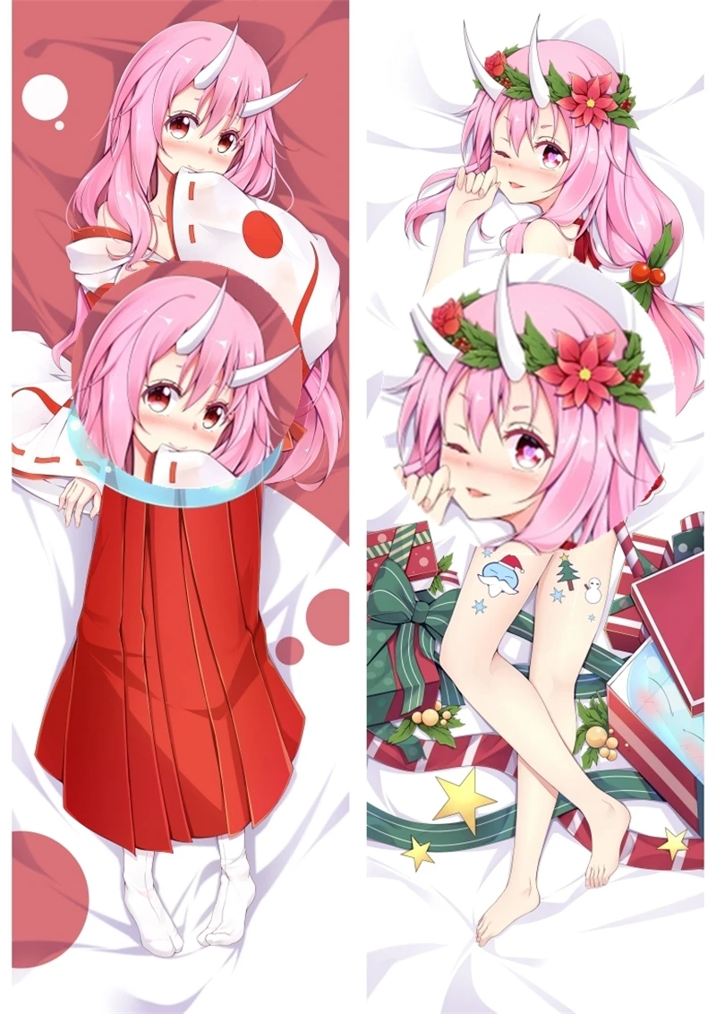 Anime That Time I Got Reincarnated as a Slime shuna Cosplay Peach Skin Dakimakura Pillow Case Hugging Body Prop Xmas Gift