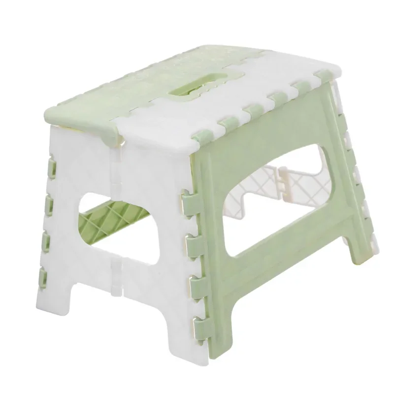 Plastic Folding Step Stool with Handle Portable Collapsible Small Foot Stool Bathroom Stepping Stool Folding Step Stools for Kid