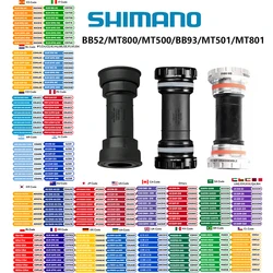 Shimano Bottom Bracket BB52 MT801 BB93 MT501 MT500 BSA Fits 68/73mm MT500 PA MT800 PA Press Fits 89.5/92mm For Mountain Bike