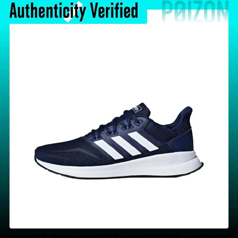 Adidas Neo Runfalcon 1.0 Cushioning Slip Resistant Breathable Low top Running Shoes Men's Dark Blue F36201