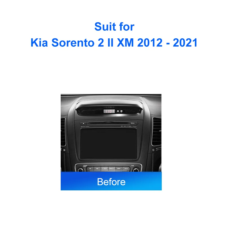 KENVOX-Lecteur stéréo MP5 Android pour Kia Sorento, unité principale, cadre de panneau, radio, 2Din, 9 pouces, XM, 2012, 2021