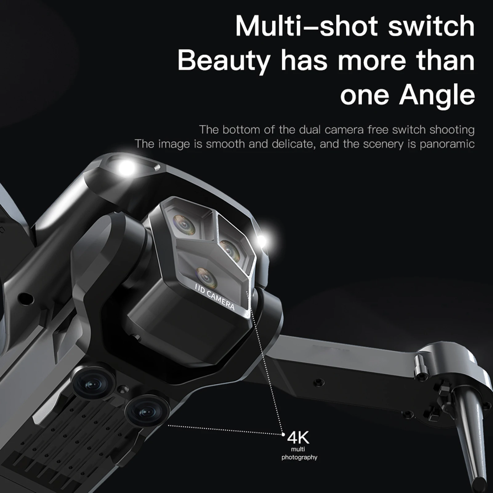 

Дрон с дистанционным управлением и камерой 4K 3, передняя камера, 2 нижней камеры, предотвращение препятствий, 5GWiFi, сумка для хранения FPV, посылка, траектория