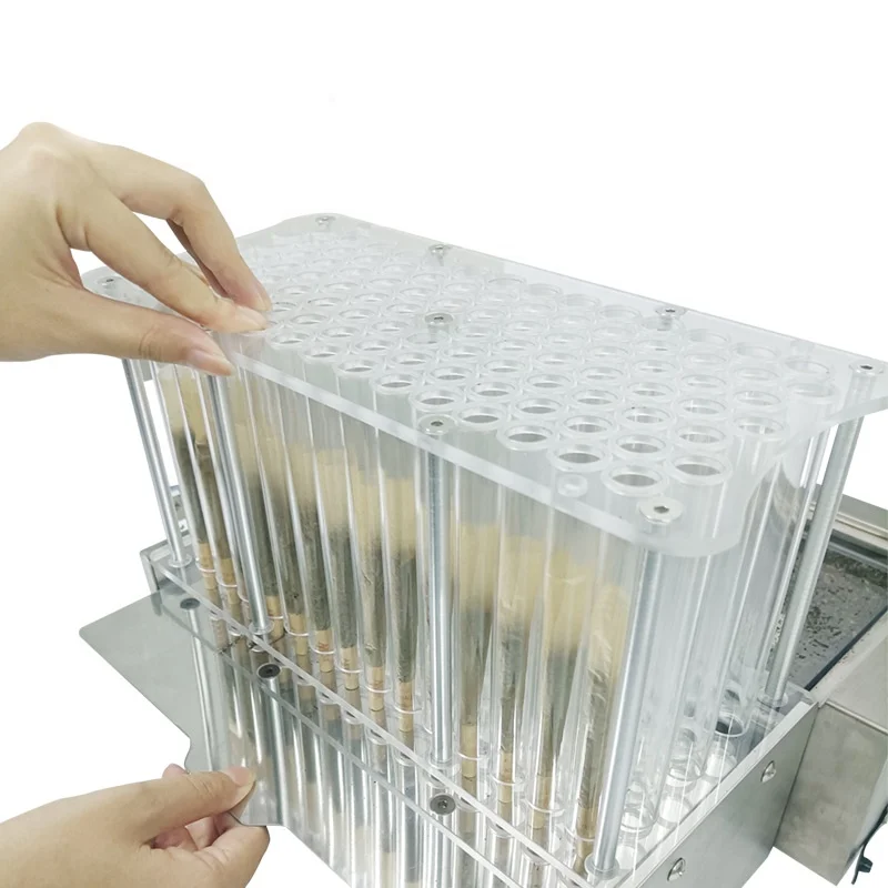 UKETA One Time 100pcs Automatic Fill Up Pre Filler Machine For King Size 1 1/4 Tobacco Filling Machine