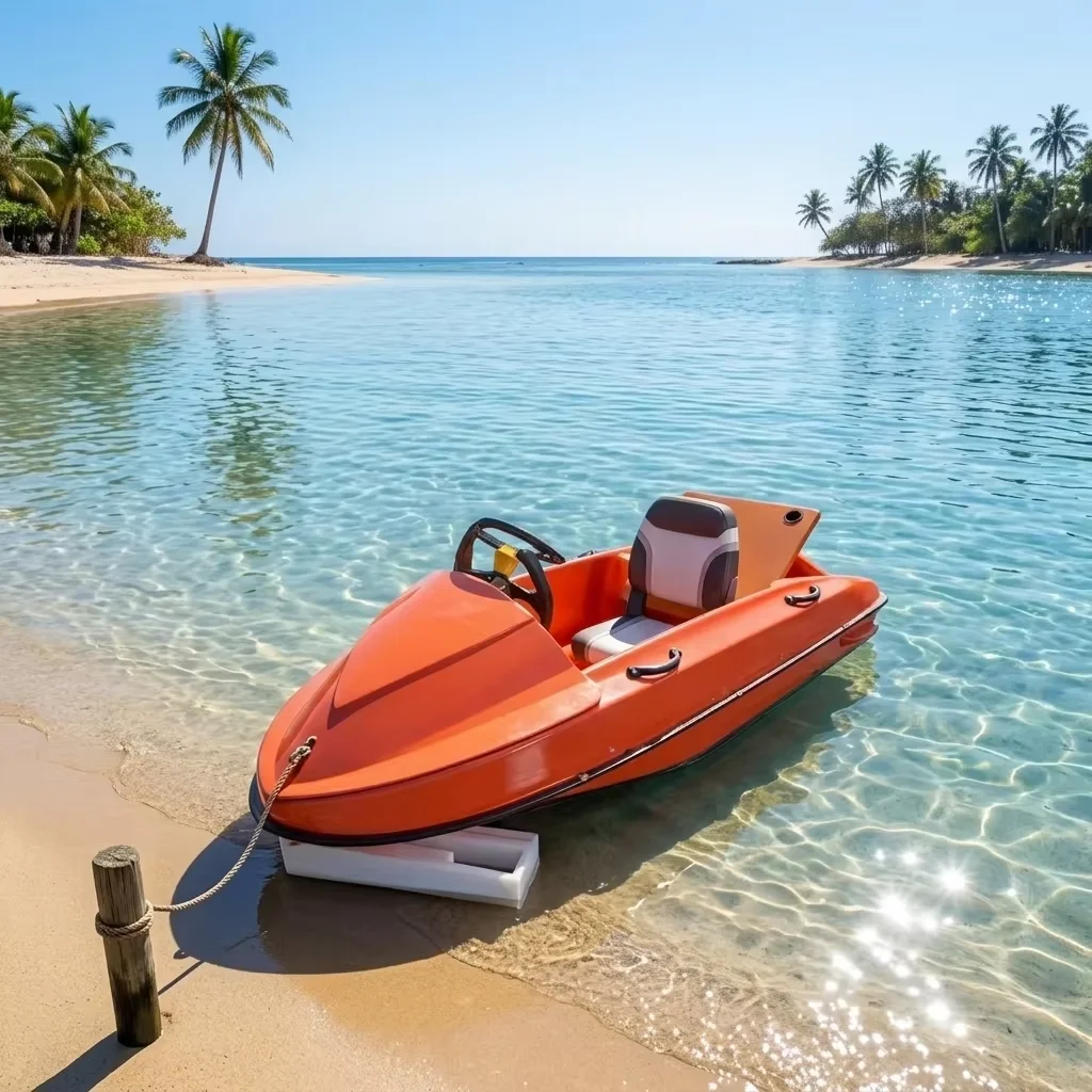 Water Go-KartJet Ski Boat For Adult 2 Stroke 15kw ABS Aqua Kart 60km/h High Quality Water Sports Karting BoatScenic AreaParkAmus