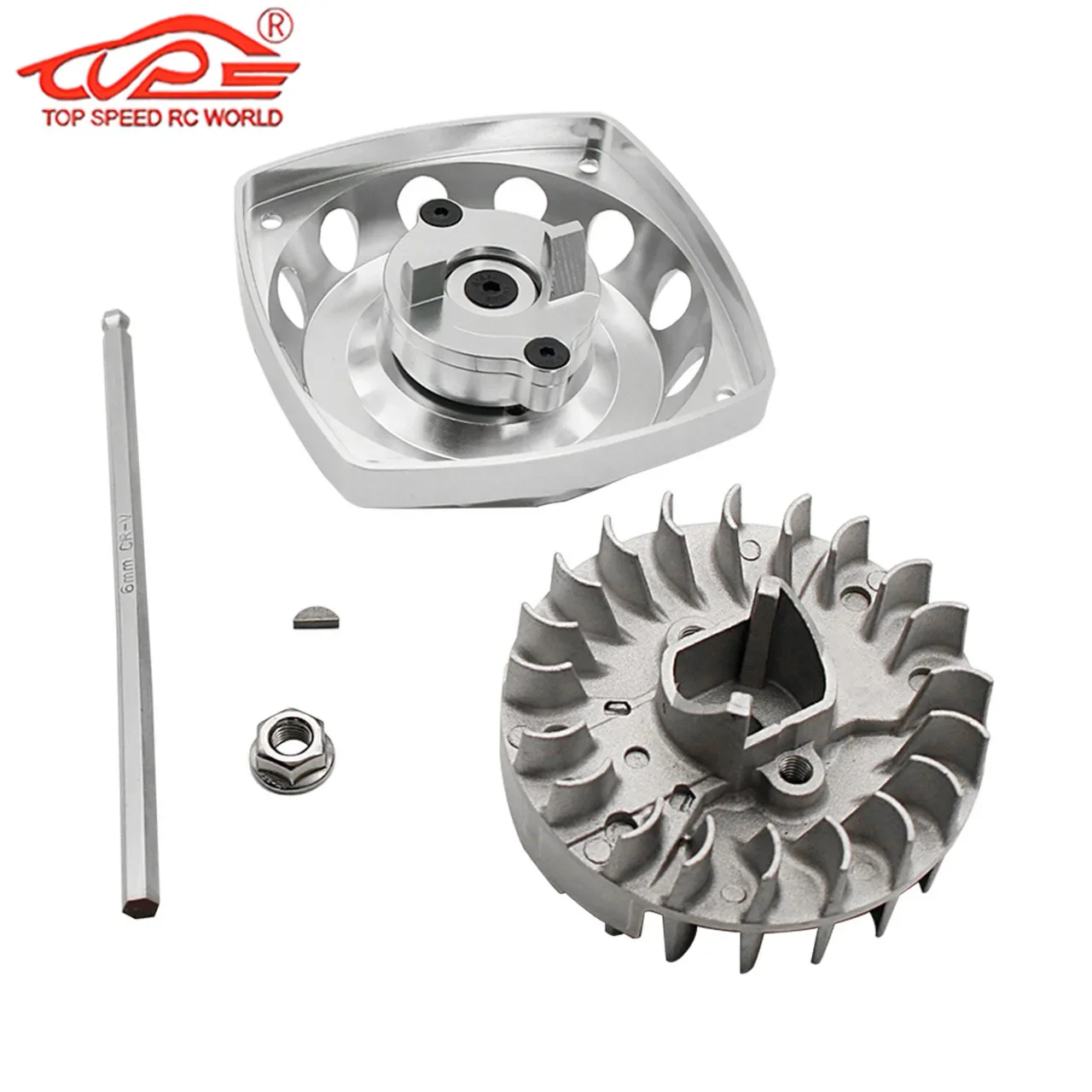 Aluminum Roto Starter for Zenoah CY ROVAN FYE XJM TSRC FLMLF Engine for 1/5 HPI ROFUN KM Mcd BAJA Losi 5t FG Redcat Goped Parts